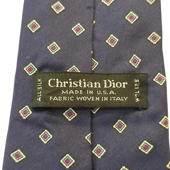 Christian Dior Silk Neck Tie Made In the USA - Picture 4 of 5